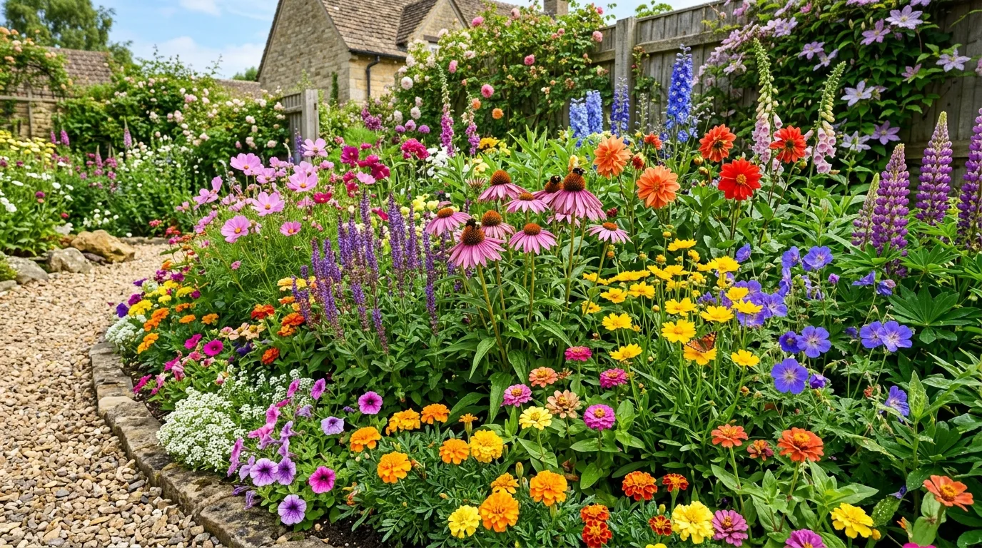 12 Flower Beds Ideas for Colorful Gardens